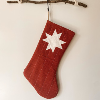 Linen Stocking Decorative Object