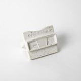 White Terrazzo Retro Card Holder Decorative Object