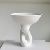 Sculptural Pedestal Bowl Decorative Object