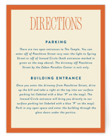 Mitzvah Direction Cards