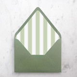 A7 Envelope Liners Sage Nautical Stripes (set of 10) Envelope Liners