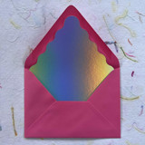 Wavy A7 Liner - Holographic Paper Envelope Liners