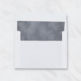 Gray Velvet Envelope Liners for 5 x 7 Invitations (Set of 10) Envelope Liners