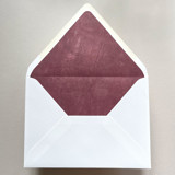 A7 Envelope Liners Fresco Texture in Ruby Red for Euro Flap Envelopes | Pack of 10 Envelope Liners