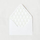 Green Watercolor Garden Trellis | 25 Euro Envelope Liners Envelope Liners