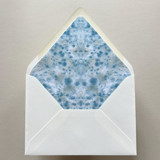 A7 Envelope Liners Speckled Symmetry in Blue Green for Euro Flap Envelopes | Pack of 10 Envelope Liners