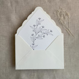 Jessica minimalist navy envelope liner for A7 euro flap envelope | pack of 10 Envelope Liners