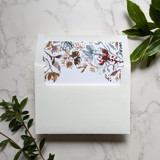 Wildflowers Watercolor Square Envelope Liner | Set of 10 Envelope Liners