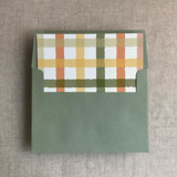 Pasta checkers envelope liner for A7 square flap envelope | pack of 10 Envelope Liners