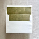 A7 Envelope Liners Fresco Texture in Citron Green for Straight Flap Envelopes | Pack of 10 Envelope Liners