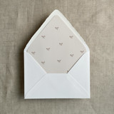 Baby ribbon bows printed envelope liner for A7 euro flap envelope | pack of 10 Envelope Liners