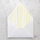 A7 Envelope Liners Yellow Watercolor Stripes (set of 10) Envelope Liners