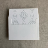 grace floral dusty sage envelope liner for A7 square flap envelope | pack of 10 Envelope Liners
