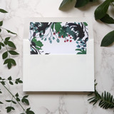 Holiday Leaves Watercolor Envelope Liner | Set of 10 Envelope Liners