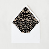 Black and Blush Pink Floral Liner | Set of 25 Euro Envelope Liners Envelope Liners