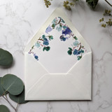 Sweet Pea Watercolor Envelope Liner | Set of 10 Envelope Liners