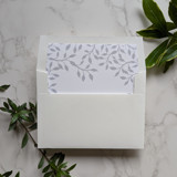 Ivy Watercolor Square Envelope Liner | Set of 10 Envelope Liners