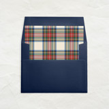 A7 Envelope Liners Square Flap // Holiday Plaid 2 (Set of 25) Envelope Liners