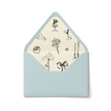 Wedding Doodles Envelope Liner | Set of 10 Envelope Liners