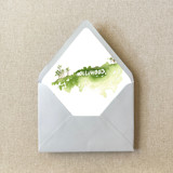 Los Angeles Hollywood Watercolor Euroflap Envelope Liner | Set of 10 | For 5x7” invitations Envelope Liners