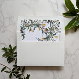 Provence Watercolor Square Envelope Liner | Set of 10 Envelope Liners