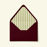 Sage Green Stripe Envelope Liner | Set of 10 Envelope Liners