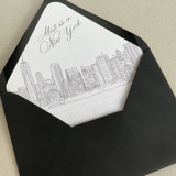 New York City Skyline Envelope Liner | Set of 10 Envelope Liners