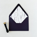 Purple Wildflower Envelope Liner, Set of 10 Envelope Liners