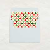 A7 Envelope Liners Square Flap // Retro Christmas 3 (Set of 25) Envelope Liners