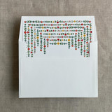 Still bloom floral printed liner for A7 square flap envelope | pack of 10 Envelope Liners