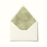 Palm Leaves Envelope Liner | Set of 10 Envelope Liners