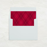 A7 Envelope Liners Square Flap // Holiday Argyle (Set of 25) Envelope Liners