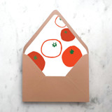 A7 Envelope Liners Italian Tomatoes (set of 10) Envelope Liners