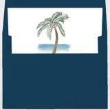 Original watercolor Palm Tree Envelope Liner | Set of 10 | For 5x7 Minted Square Flap Envelope Envelope Liners