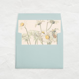 A7 Fine Art Envelope Liners Square Flap // Watercolor Daisies (Set of 25) Envelope Liners