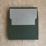 Calm fine stripes printed envelope liner for A7 square flap envelope | pack of 10