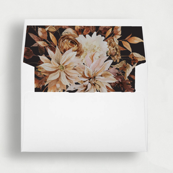 Rust Black Autumn Liner Set of 25 Square Envelope Liners Envelope