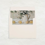 A7 Fine Art Envelope Liners Square Flap // Flowers + Lemons (Set of 25) Envelope Liners
