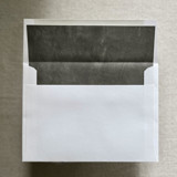 A7 Envelope Liners Fresco Texture in Mid Green for Straight Flap Envelopes | Pack of 10 Envelope Liners