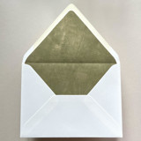 A7 Envelope Liners Fresco Texture in Citron Green for Euro Flap Envelopes | Pack of 10 Envelope Liners
