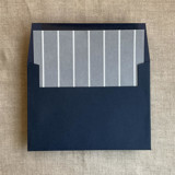 Calm weighted stripes printed envelope liner for A7 square flap envelope | pack of 10 Envelope Liners