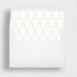 Green Watercolor Trellis | 25 Square Envelope Liners Envelope Liners