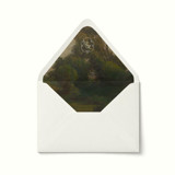 Monogram Woodlands Fine Art Envelope Liner | Set of 10 Envelope Liners