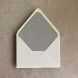 Stone baby ribbon bows envelope liner for A7 euro flap envelope | pack of 10 Envelope Liners