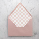 A7 Envelope Liners Pink Checkerboard (set of 10) Envelope Liners