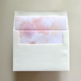 A7 Envelope Liners Silvered Floral in Pink for Straight Flap Envelopes | Pack of 10 Envelope Liners