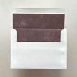A7 Envelope Liners Fresco Texture in Chocolate for Straight Flap Envelopes | Pack of 10 Envelope Liners