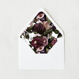Purple Floral Liner | Set of 25 Euro Envelope Liners Envelope Liners