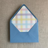 Marshmallow checkers envelope liner for A7 euro flap envelope | pack of 10 Envelope Liners