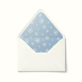 Winter Snowflake Holiday Envelope Liner Envelope Liners
